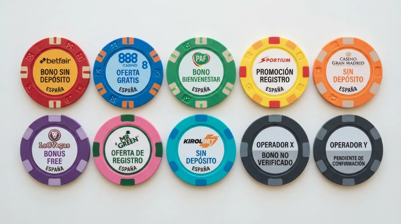 Mosaico ordenado con los logotipos de los operadores comparados, alineados en una cuadrícula limpia sobre fondo blanco