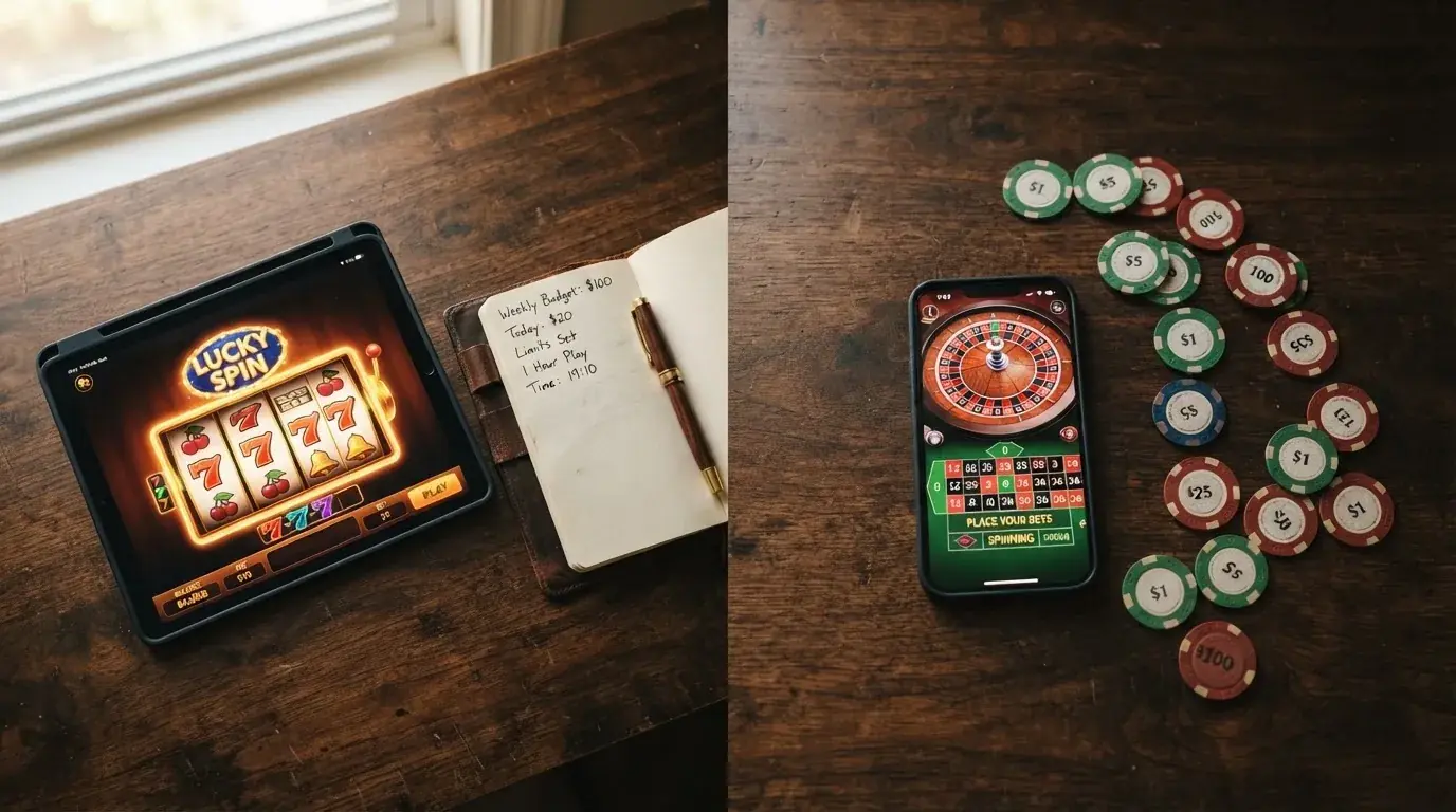 Comparativa visual entre un jugador protegido por el sistema DGOJ (con RGIAJ, límites y mediación) y otro fuera de él (sin ninguna de esas capas)